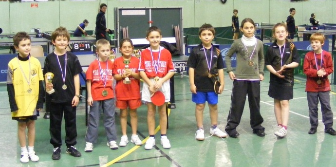 podium de D2 Benjamins