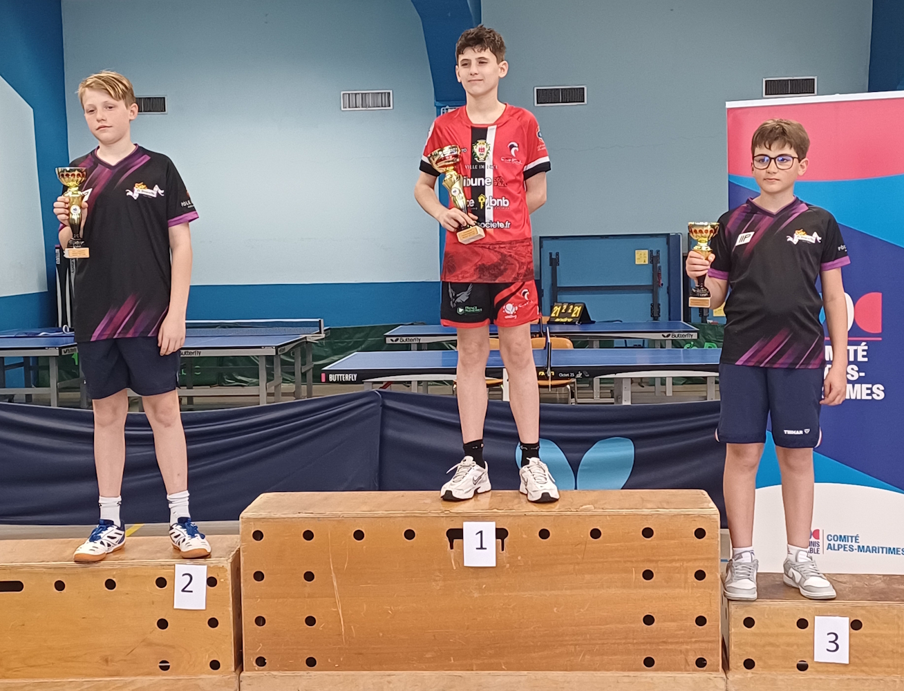 Podium Minimes Garçons